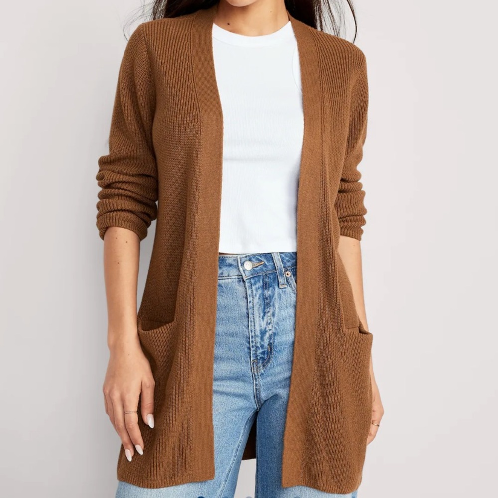 Old Navy Black Long Sweater/Cardigan
